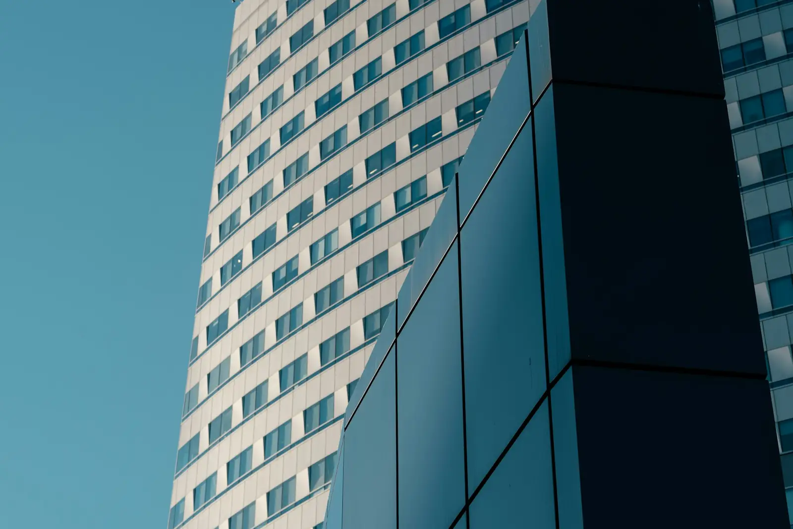 Blue glass architecture